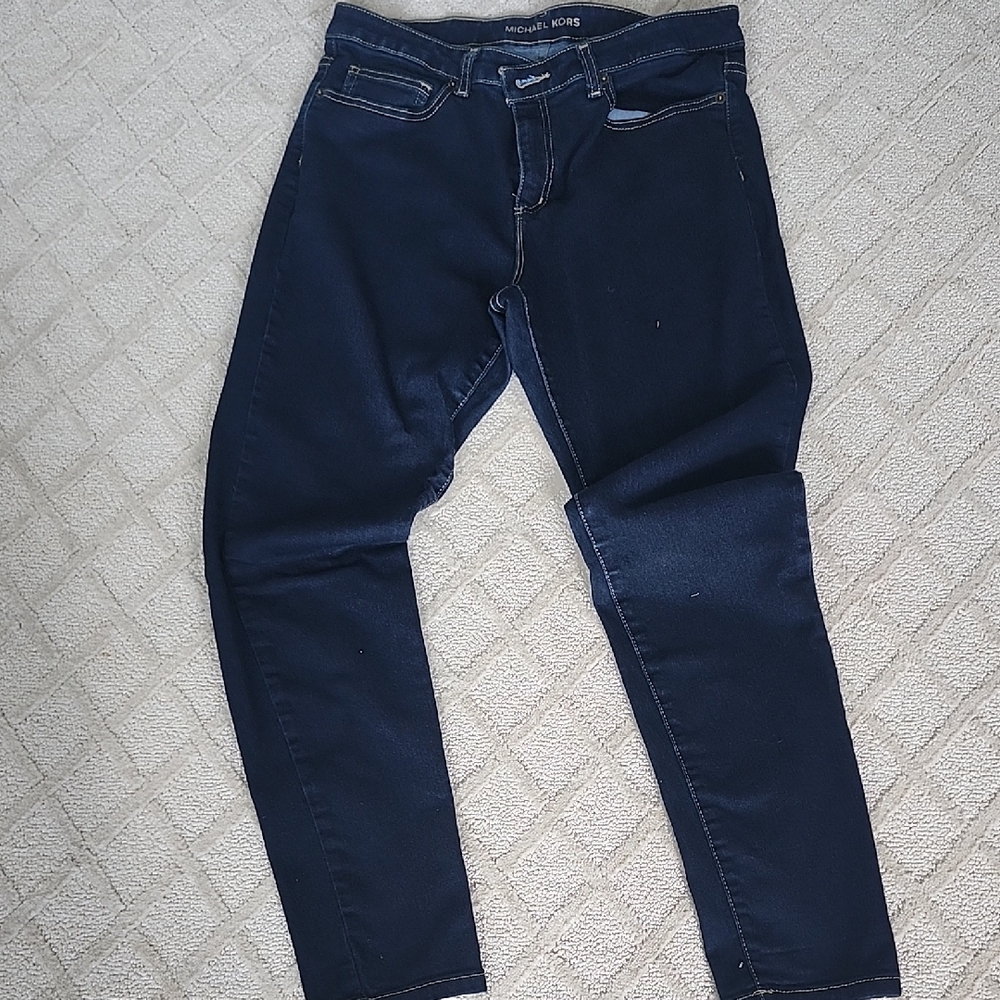 Michael Kors Women's Dark Blue Skinny Jeans